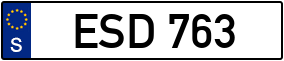 Trailer License Plate